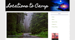 Desktop Screenshot of locationstocamp.com