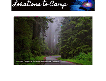 Tablet Screenshot of locationstocamp.com